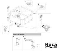 RECAMBIOS FREGADERA INOX PORTO 40 ROCA